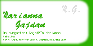 marianna gajdan business card